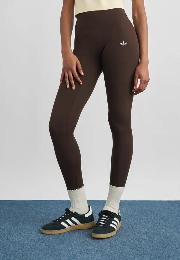 Брюки из хлопка и эластана Adidas Originals, кофейный