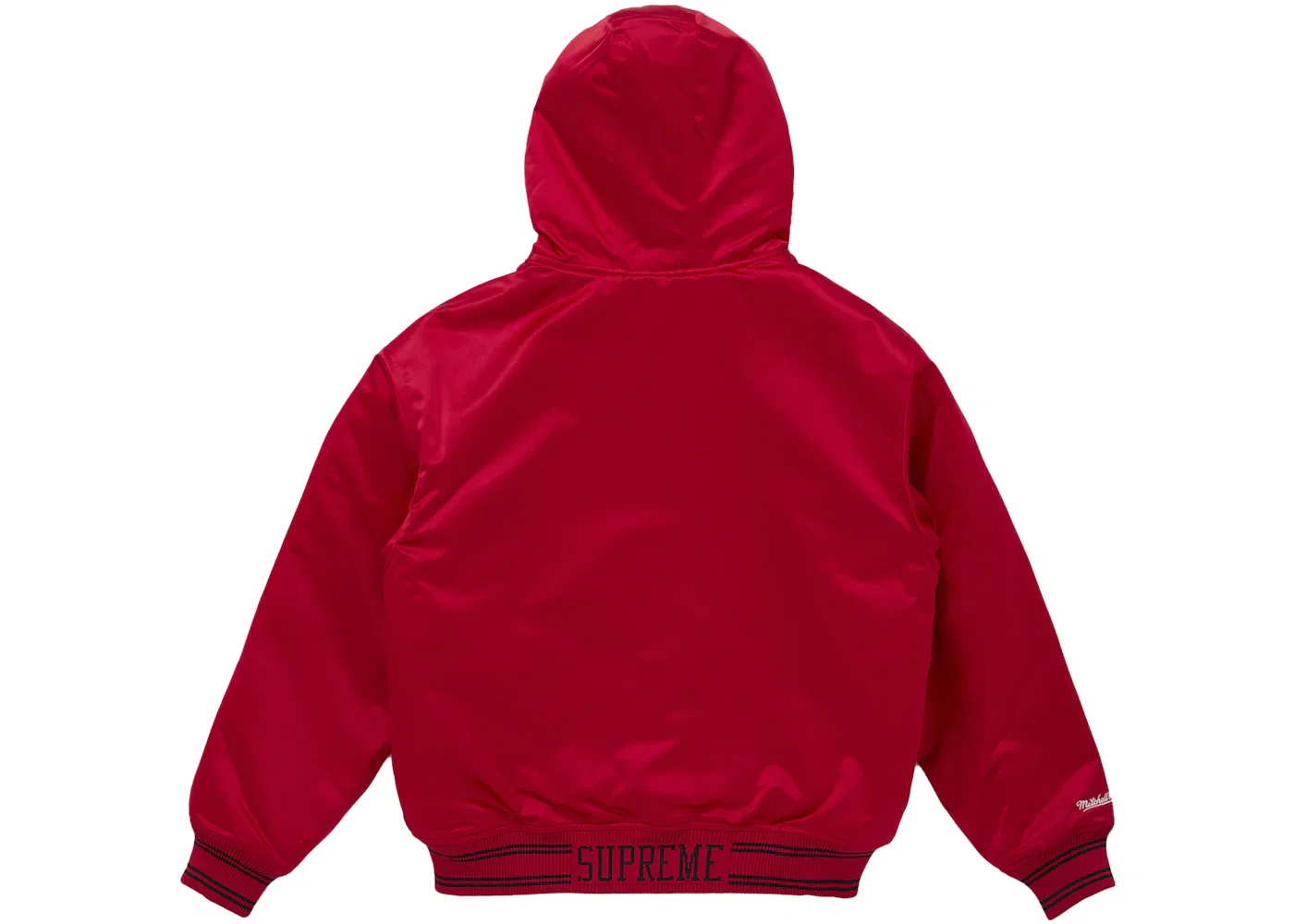 Мужская куртка-бомбер с капюшоном из сатина Jacket Supreme, Red — фото 3