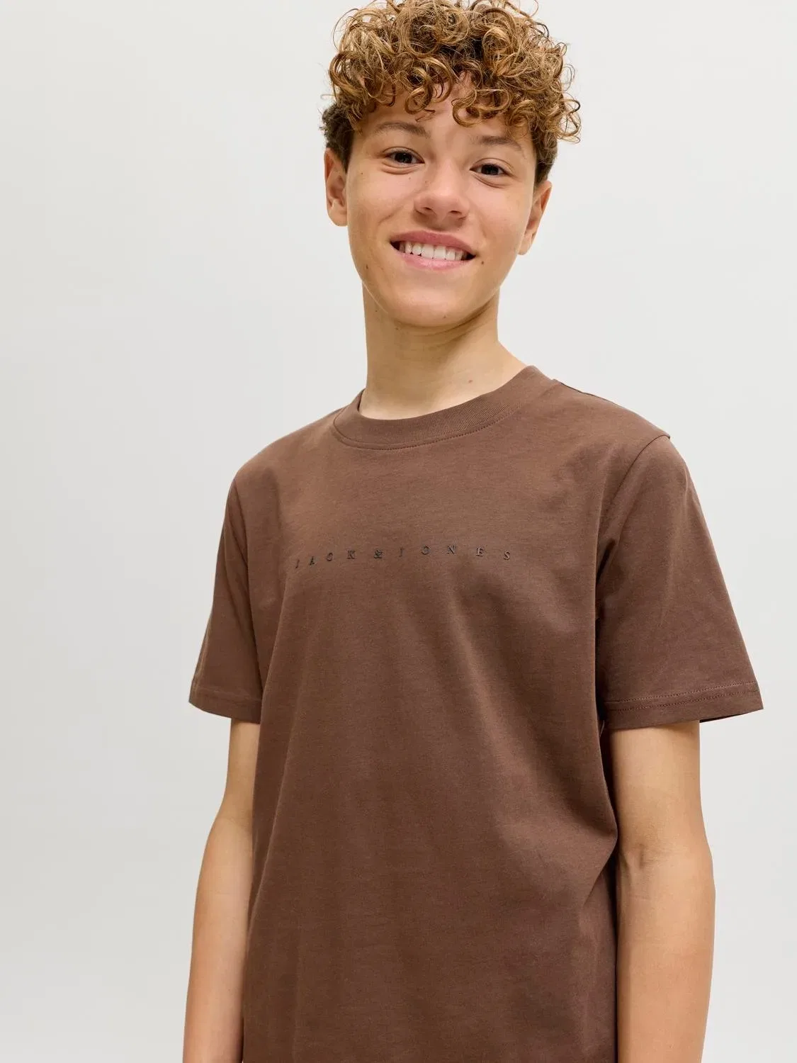 Футболка JJESTAR Jack & Jones Junior, коричневый — фото 3