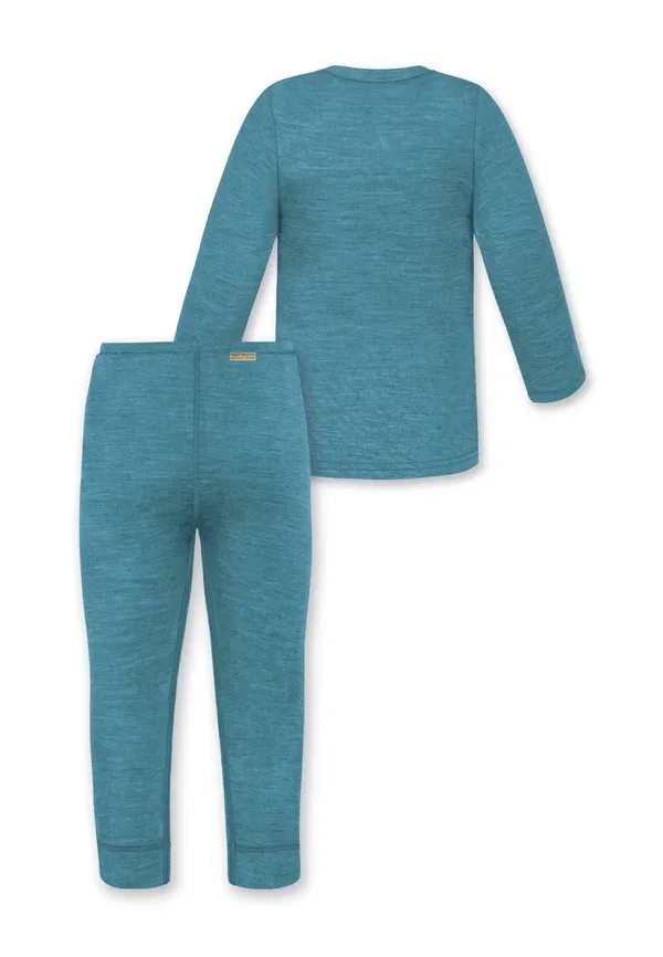Детский комплект термобелья из шерсти Baby winter merino unterwasche set Normani Outdoor Sports, синий — фото 2