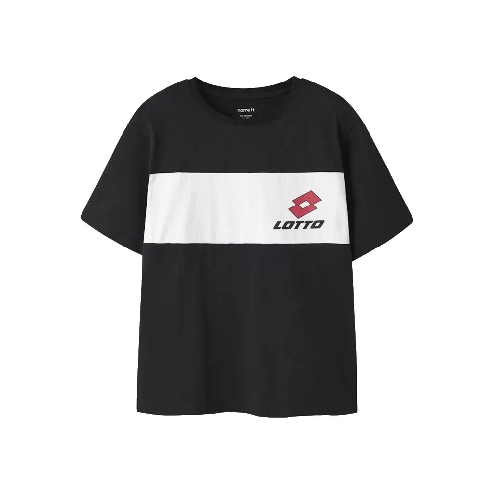 Детская футболка с коротким рукавом с принтом Jakob Name it, Black
