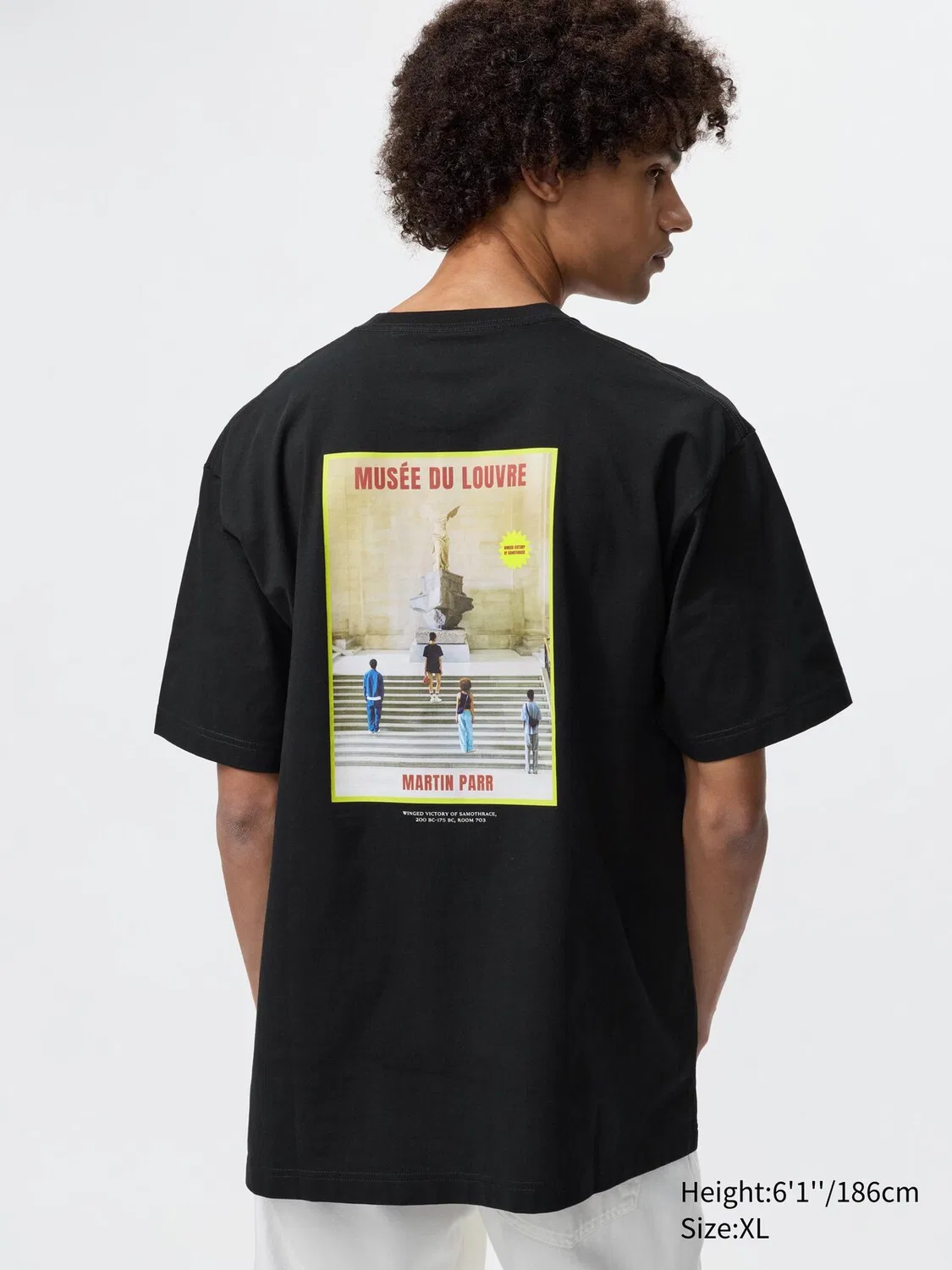 Футболка Uniqlo Лувр, черный