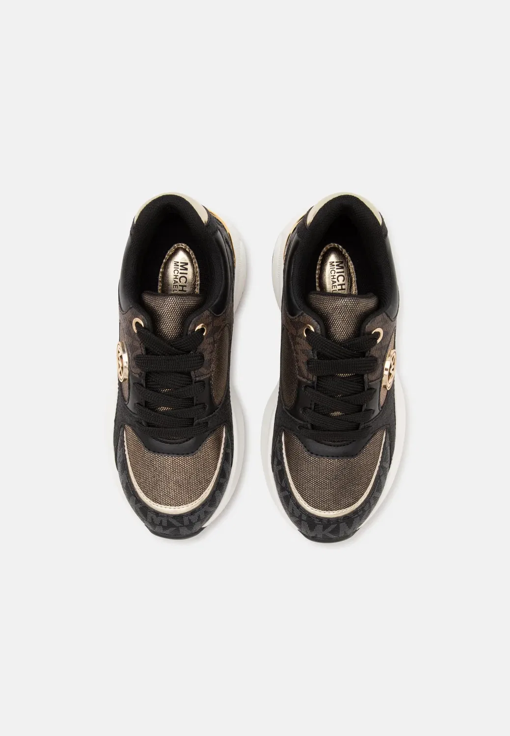 Детские и подростковые кроссовки Zuma Michael Kors Kids, Brown/Butternut/Black/Grey/Black Glam — фото 4