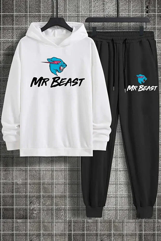 Детский комплект свитшота и спортивных штанов для девочек с принтом Sportswear Keywest, Whitesyh