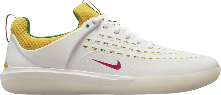 

Кроссовки Nike Nyjah 3 Premium SB 'Rastafarian', белый, Белый;серый, Кроссовки Nike Nyjah 3 Premium SB 'Rastafarian', белый