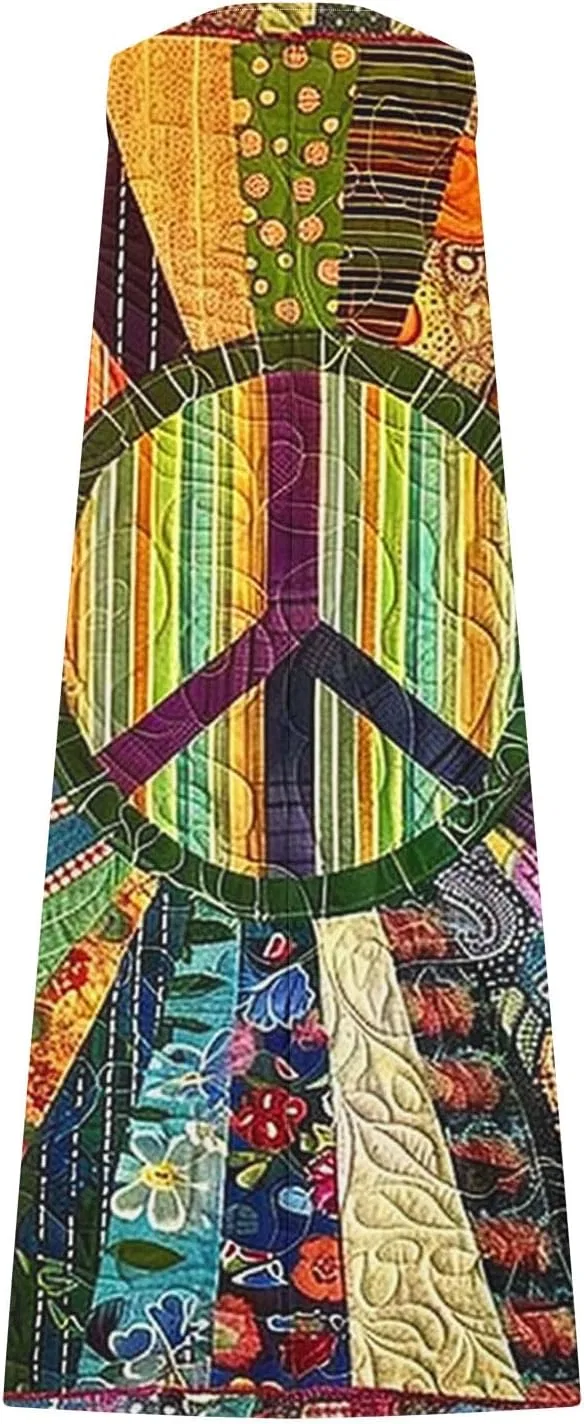 Женское повседневное платье миди с цветочным принтом, A32 Multicolor — фото 4