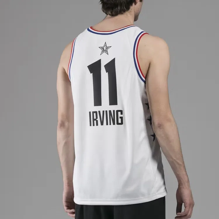 Джерси баскетбольное с принтом Air NBA 2019 All-Star Boston Celtics Kyrie Irving 11 Jordan, белый — фото 2