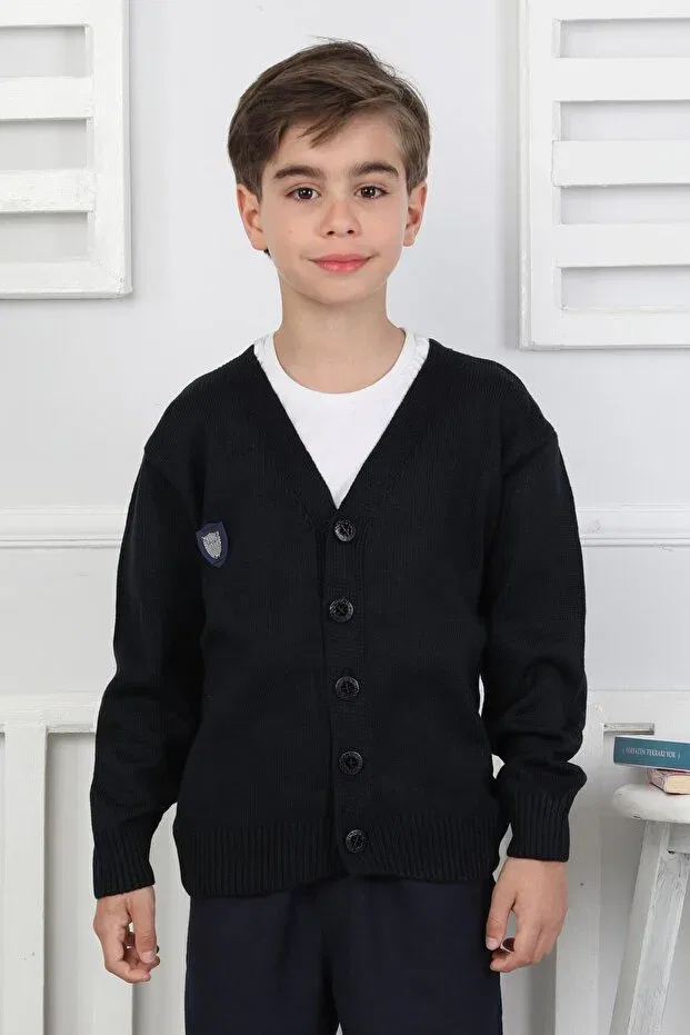 Детский кардиган для мальчиков хлопковый Newkids, Navy Blue — фото 2