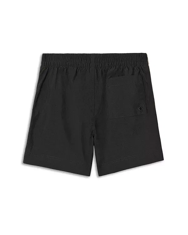 Детские плавки для мальчиков с принтом Atticus Check Trim Burberry, черный — фото 2