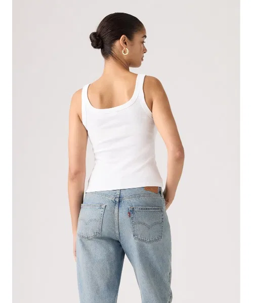 Женская майка без рукавов хлопковая Levi's, Белый — фото 3
