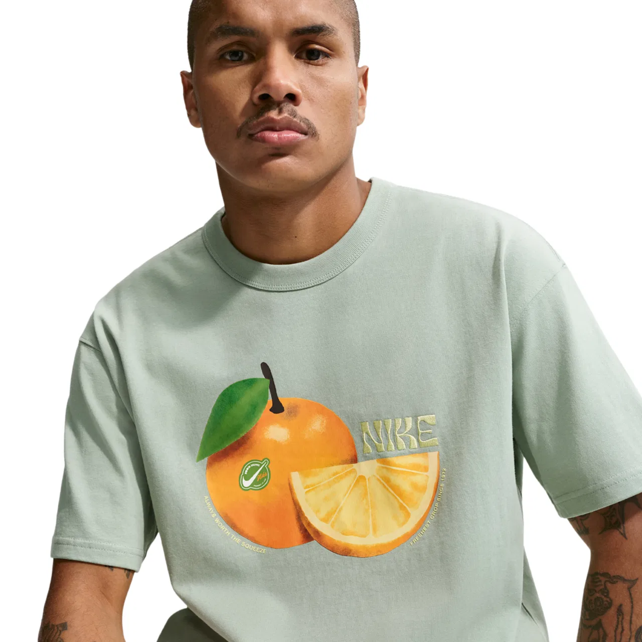 Мужская футболка с принтом Nike NSW Premium Orange Loose Tee Nike, Steam