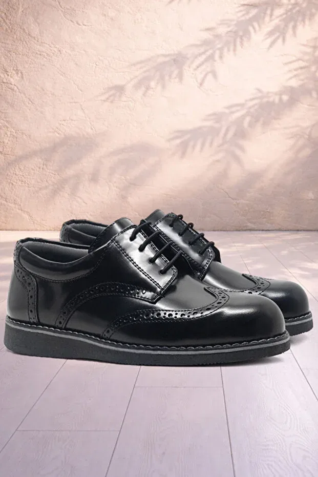 Детские ботинки для мальчиков кожаные Hidra Rakerplus, Black