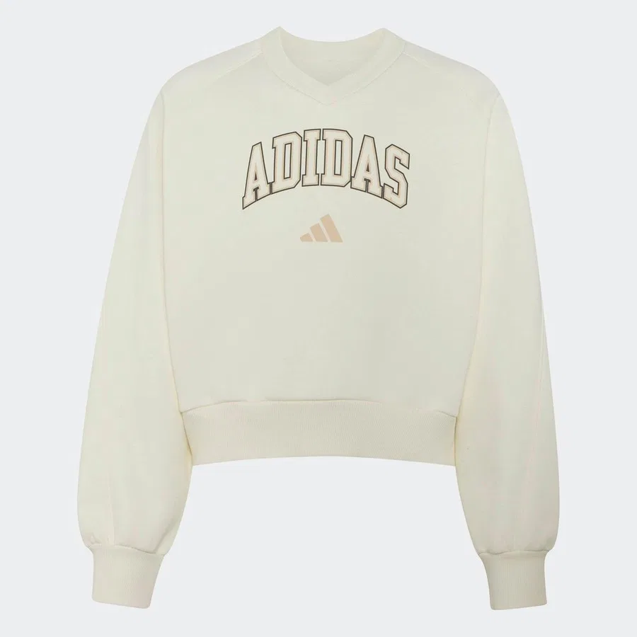 Детский свитшот с V-образным вырезом Collegiate adidas, Белый