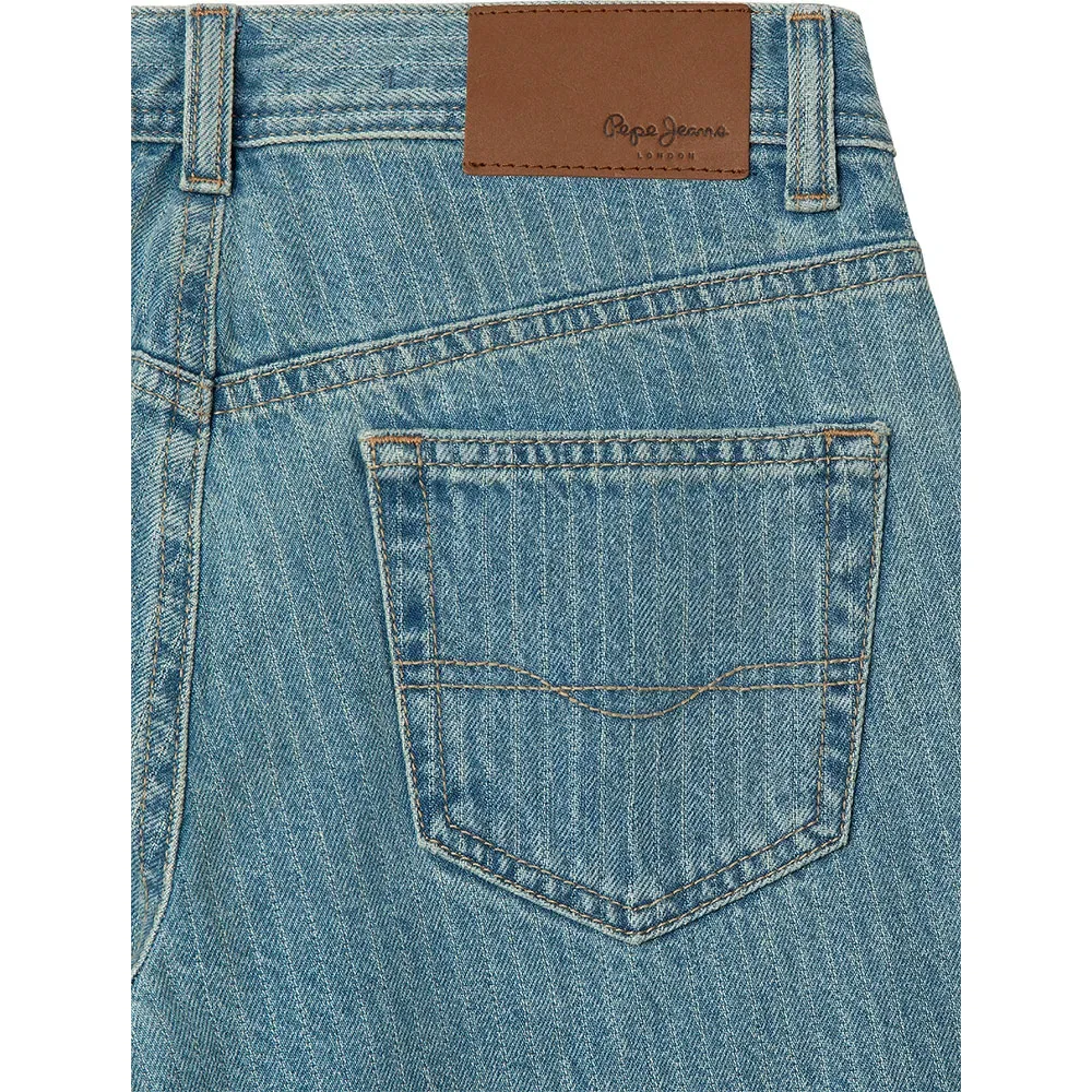 Детские джинсы для мальчиков свободного кроя Pepe jeans Loose Dan Stripe, Blue — фото 4