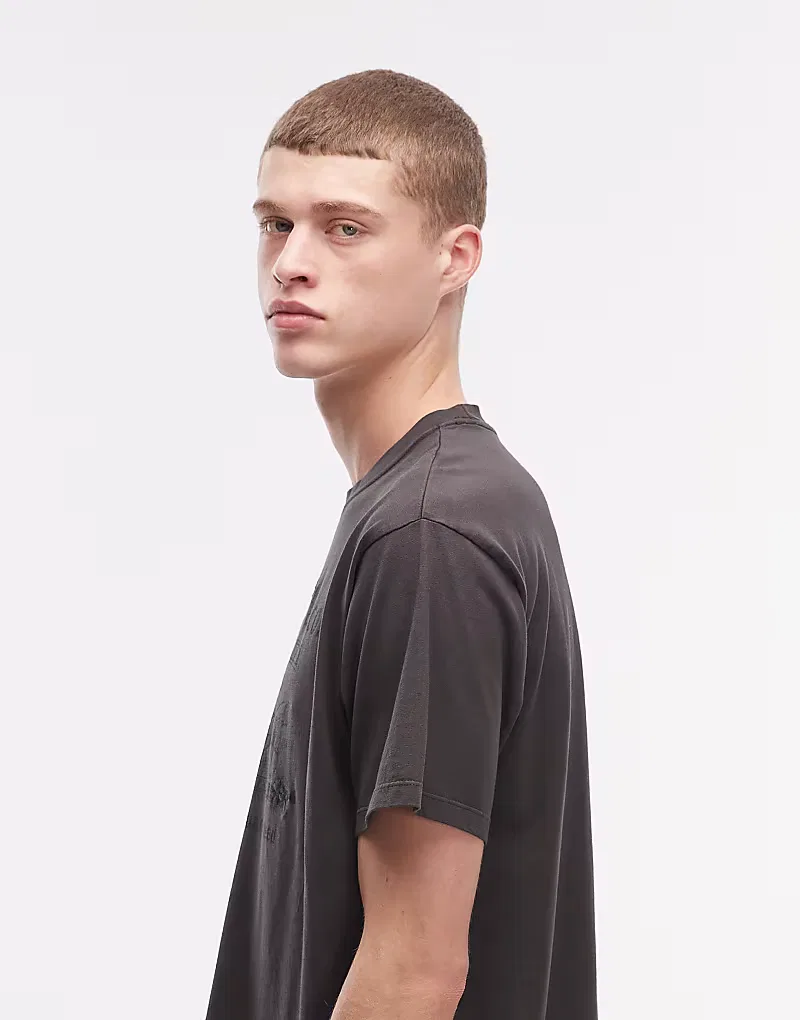 Футболка винтажного кроя с графикой вестерн Levi's, черный — фото 4