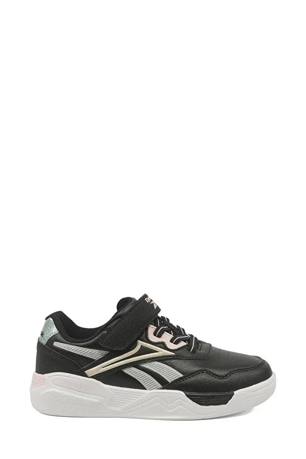 Детские кроссовки для девочек на шнуровке Reebok, Black-102156479