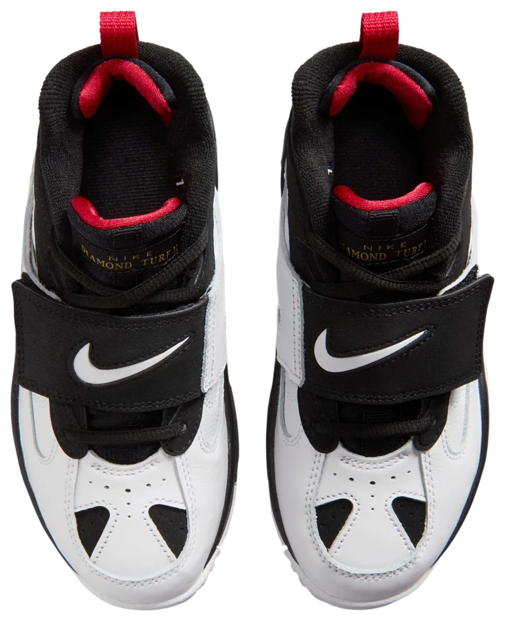 Кроссовки для мальчиков Air Diamond Turf II Nike, цвет Black/White/Gold — фото 4