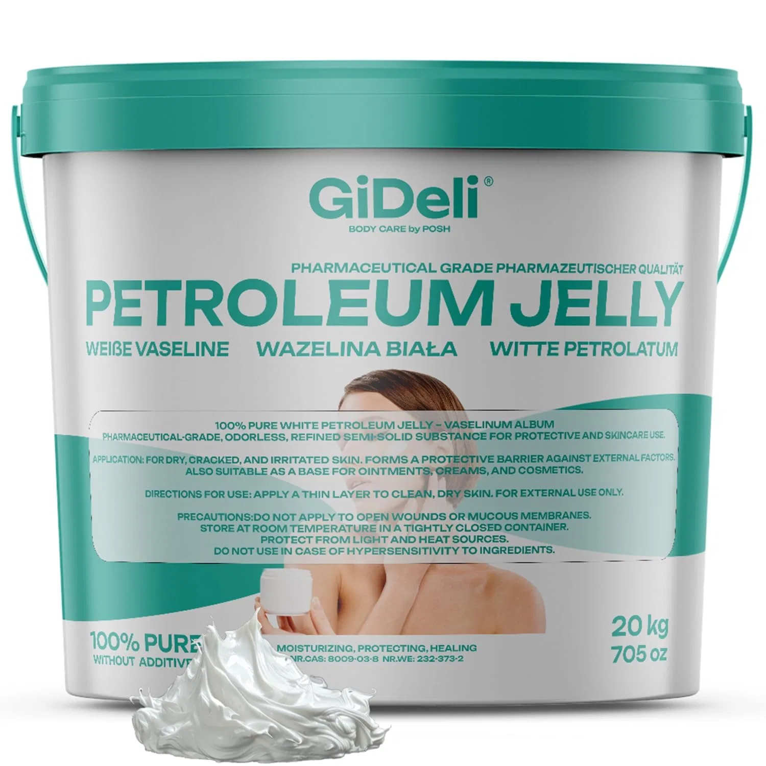 Белый вазелин GiDeli 20 кг Gideli