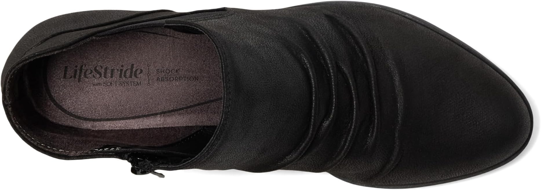 Ботинки LifeStride Women's Aurora Block Heel Ankle Bootsies, Black Smooth — фото 2