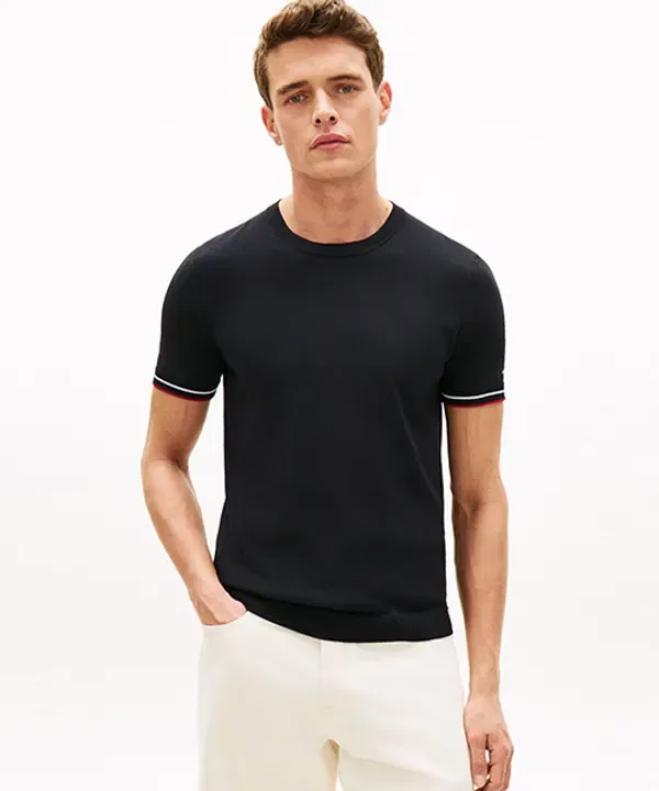 Свитер из технического хлопка, Tommy Hilfiger