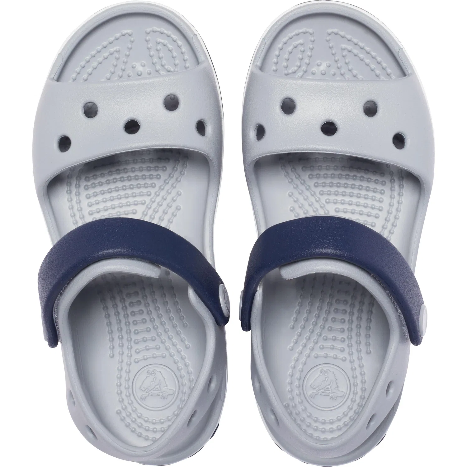 Детские сандалии спортивные Crocs Crocband, Grau Navyblau — фото 3