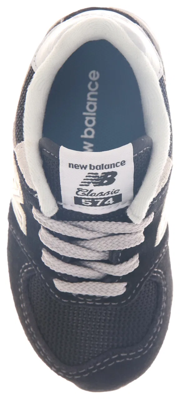 Кроссовки для мальчиков 574 New Balance, черный/белый — фото 3