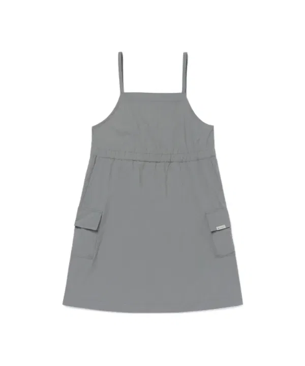 Платье без рукавов с тасланом, Snowpeak Apparel Kids, серо-мятный — фото 2
