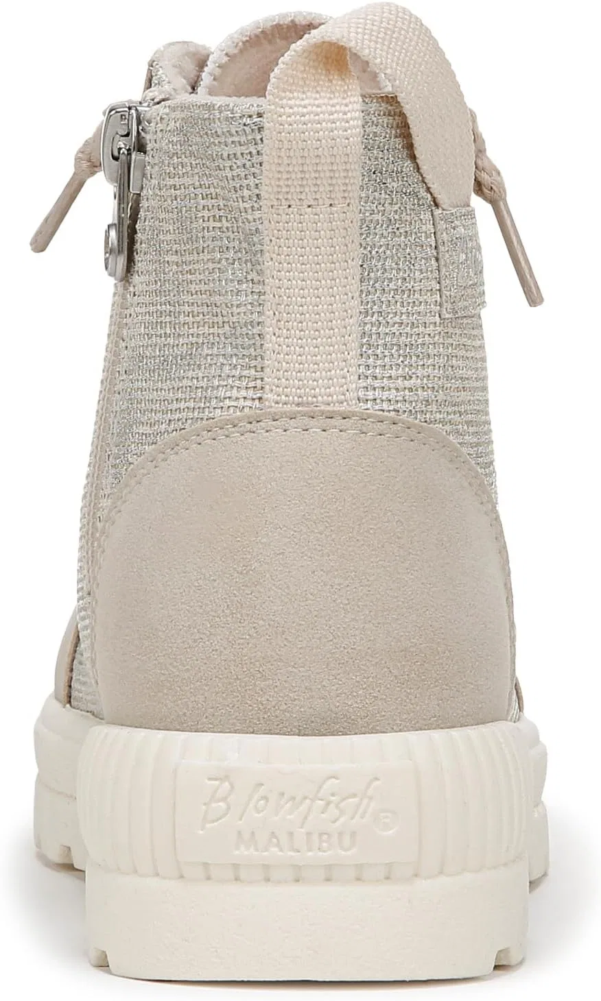 Детские кроссовки для девочек с боковой молнией Hi Forever Blowfish Malibu, Natural/Silver — фото 4
