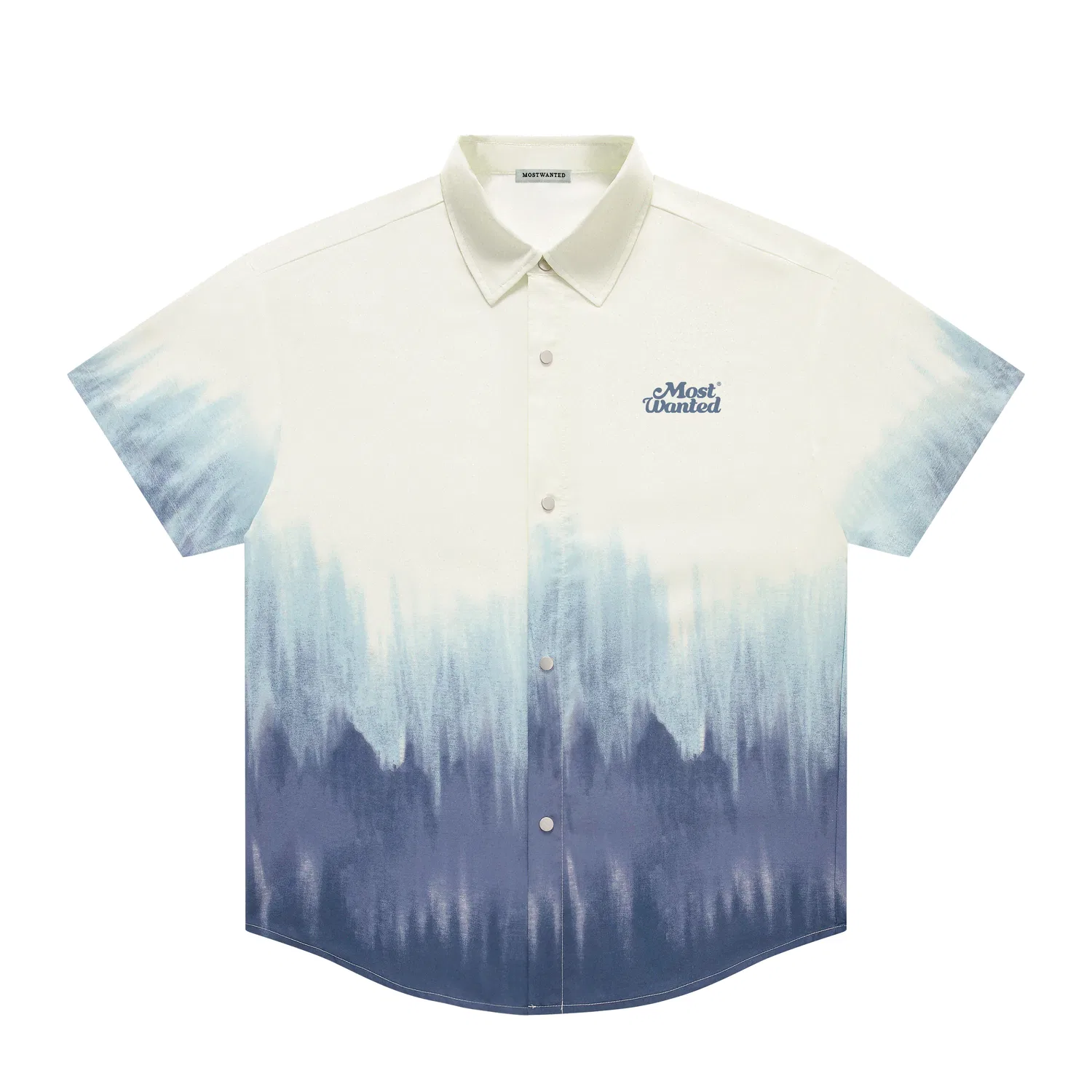 Детская рубашка с воротником Ink Wash Cloud White MostwantedLab