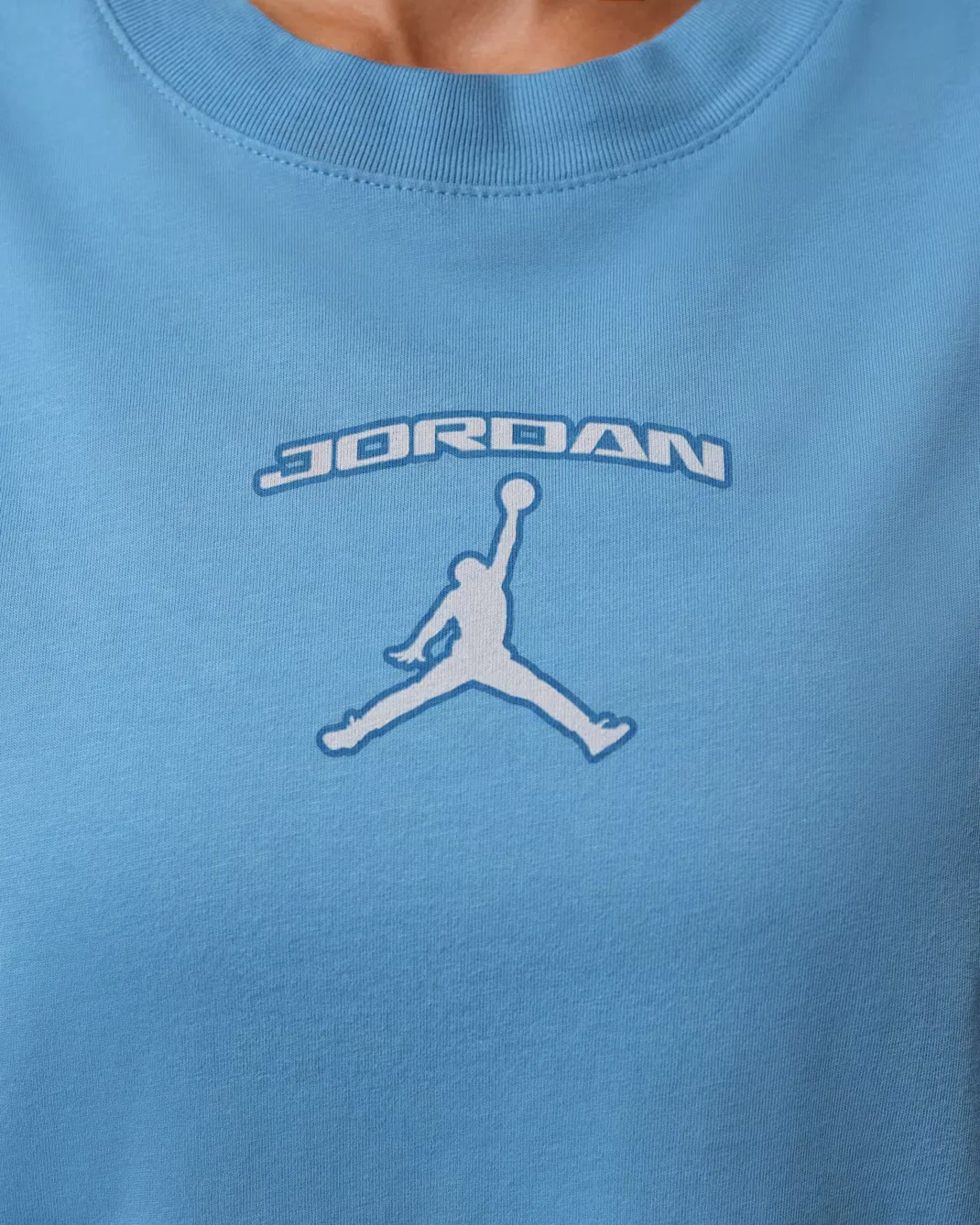Женская футболка "Девушка" Jordan, Blue Beyond — фото 4