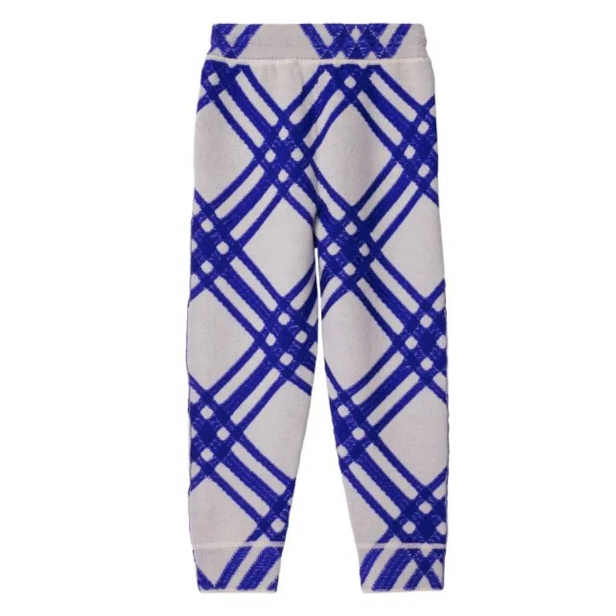 Брюки спортивные из шерсти Kids Gerard Check Wool Joggers Burberry, Salt Ip Check — фото 2