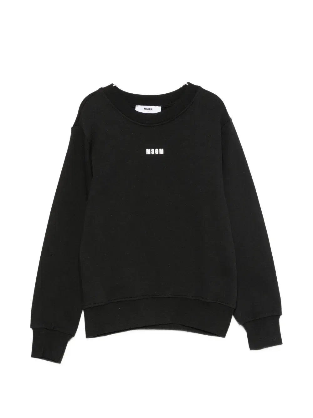 Свитшот с графическим принтом Msgm Kids, черный