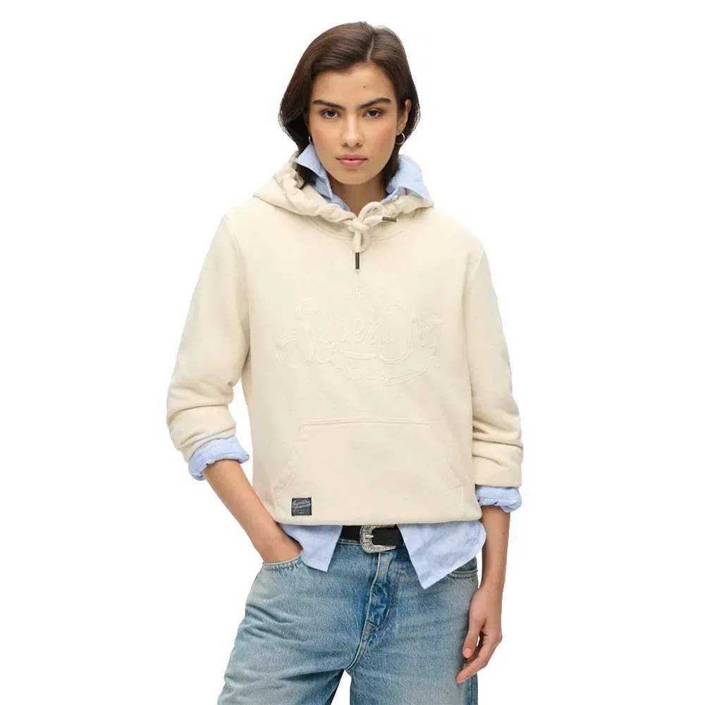 Худи Premium Script Entry Superdry, бежевый