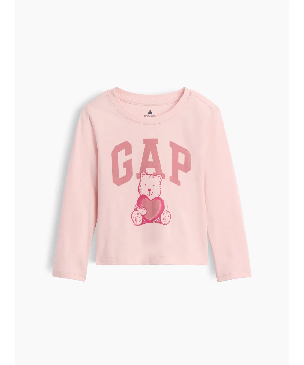 Детская футболка с длинным рукавомс принтом GAP, Pink