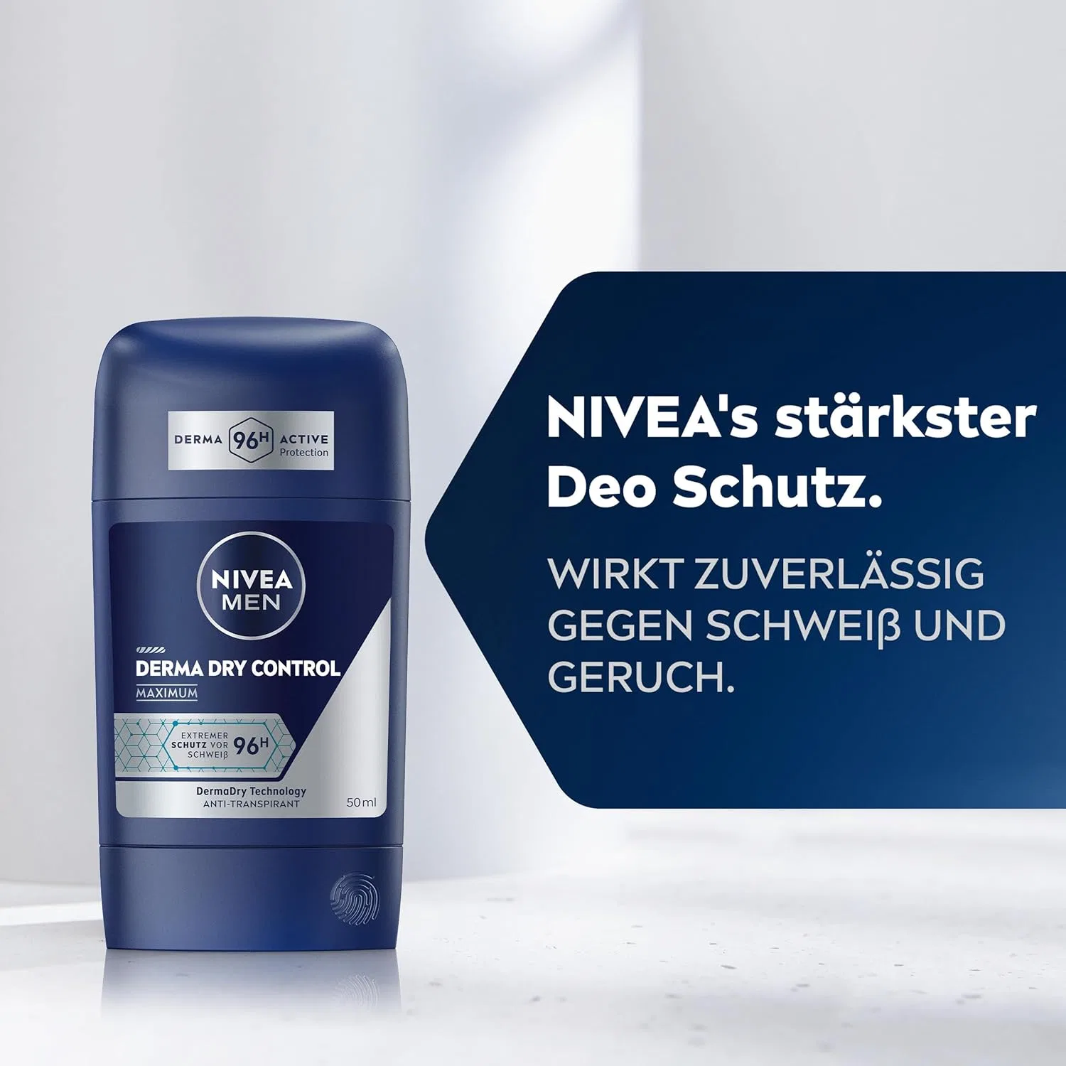 Антиперспирант-стик Nivea Men Derma Dry Control, 50 мл Beiersdorf — фото 4