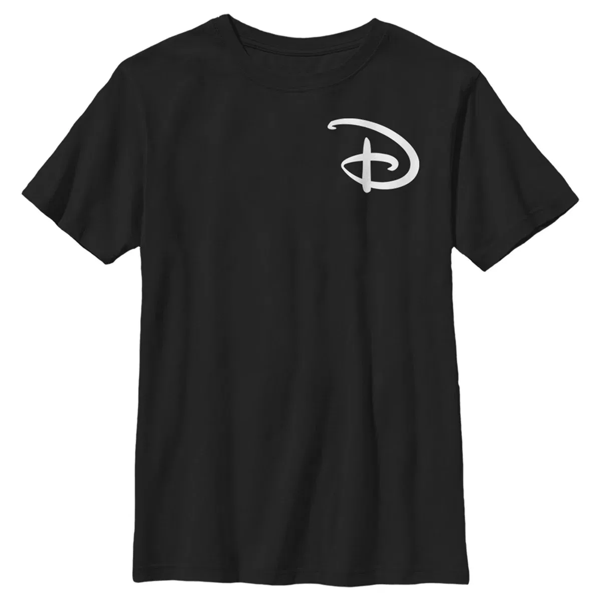 Детская футболка с принтом Disney Classic D Letter Pocket Print Disney, Black