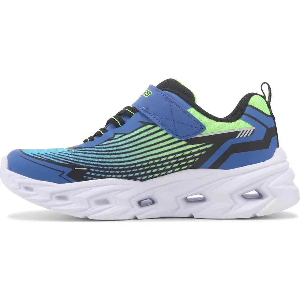 Детские кроссовки с подсветкой Vortex Skechers, Black/Blue/Lime — фото 3