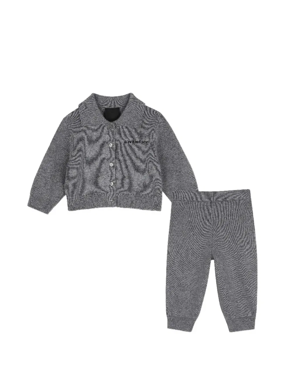 Спортивный костюм с вышитым логотипом Givenchy Kids, серый