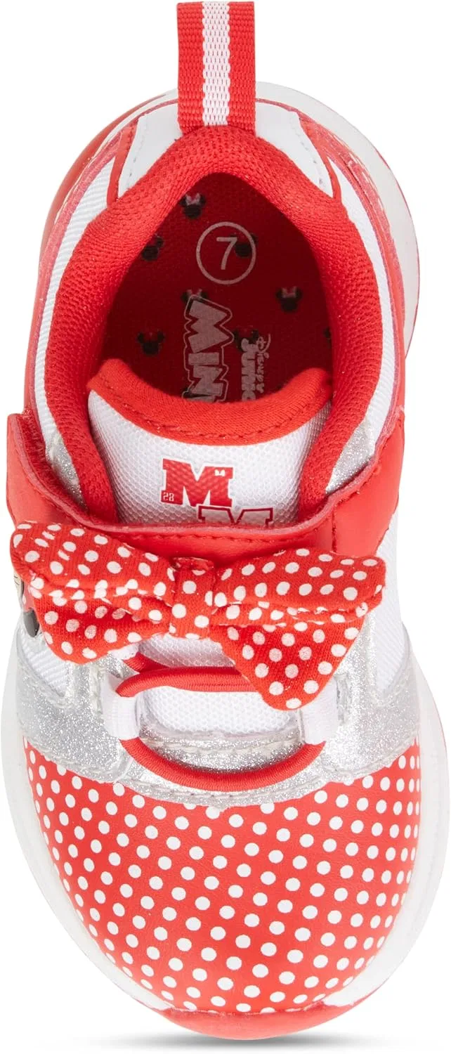 Детские кроссовки для девочек с принтом Minnie Mouse Disney, Red — фото 3