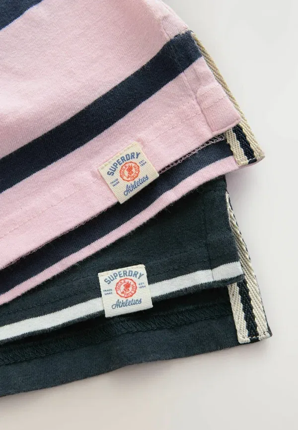 Комплект из 2 поло, хлопок, Regular fit, Superdry & Co, navy, pink, темно-синий/розовый — фото 4