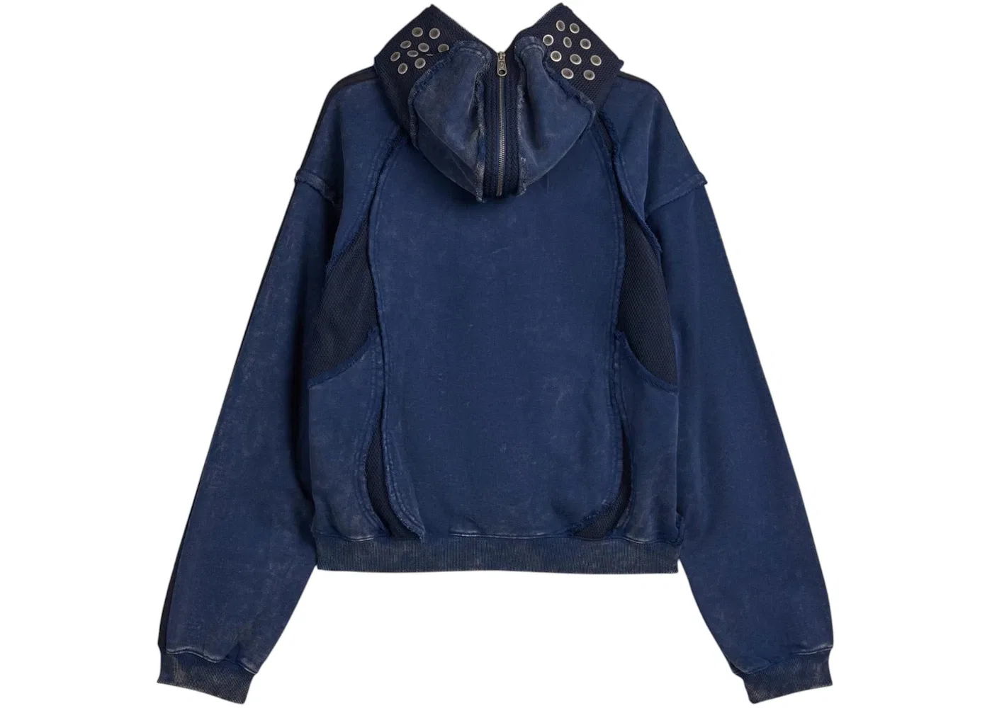 Мужская худи с капюшоном на молнии Adidas x Thug Club Teamgeist, Night Indigo — фото 2
