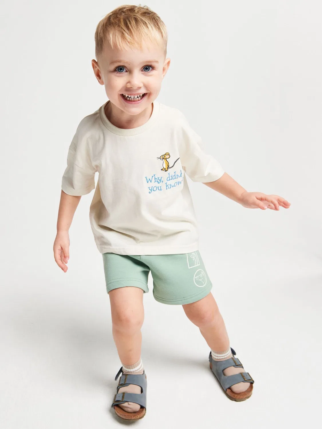 Комплект футболка и шорты Gruffalo Brand Threads, синий