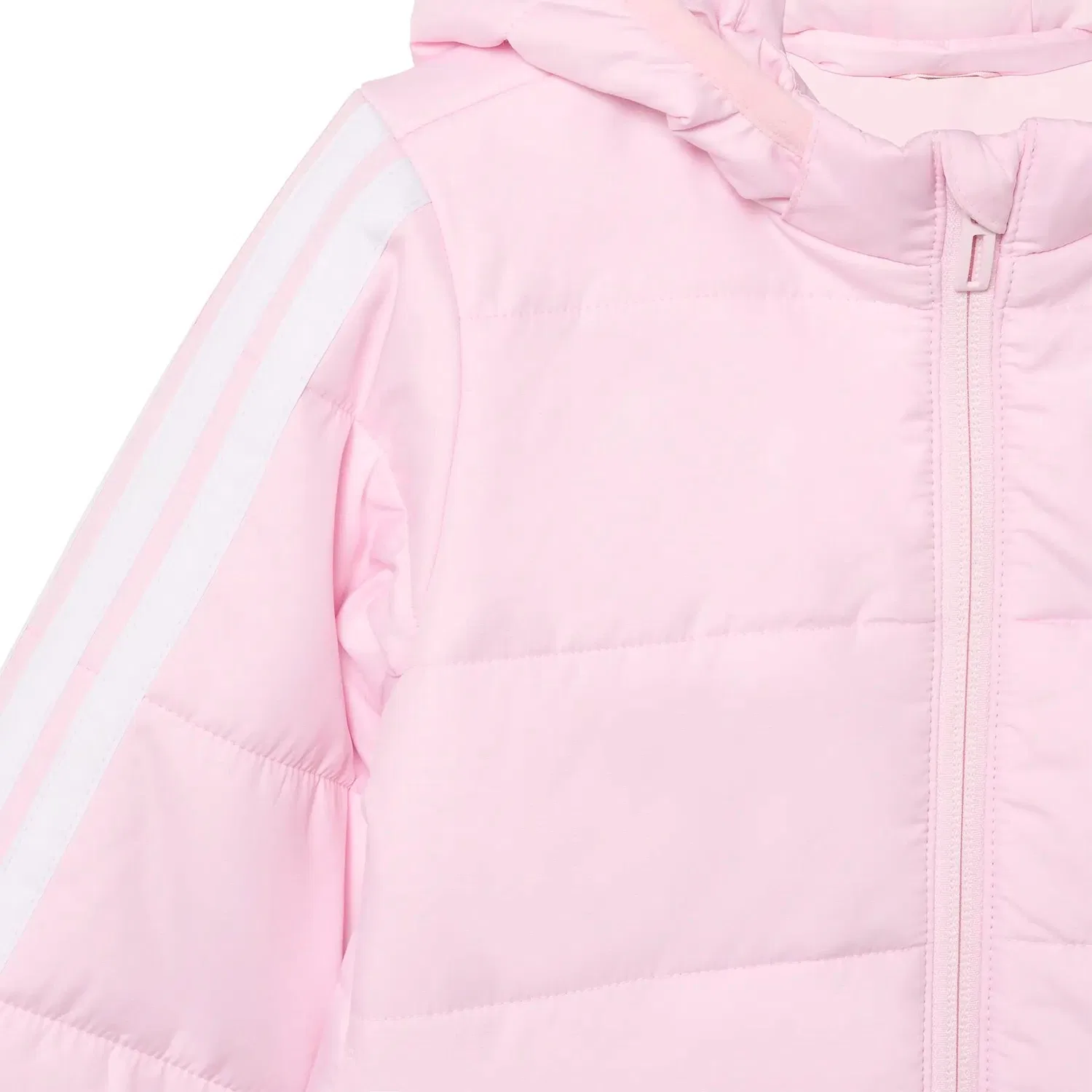 Детская куртка с капюшоном adidas Essentials 3 stripes, Rosa — фото 4