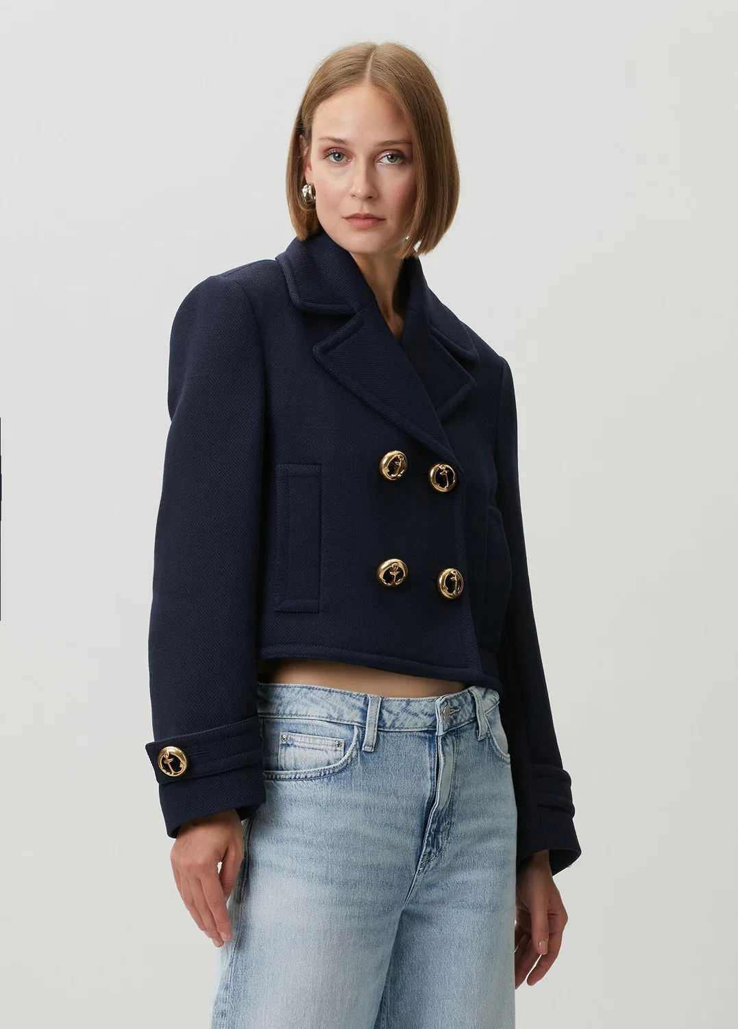Жакет Balenciaga, синий — фото 3