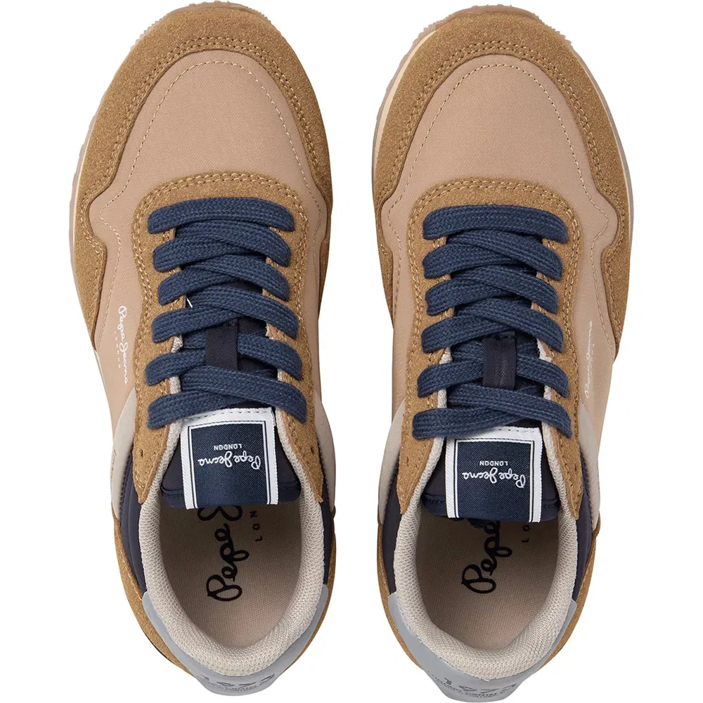 Детские кроссовки для мальчиков с принтом Hailon Basic Pepe jeans, Brown — фото 2
