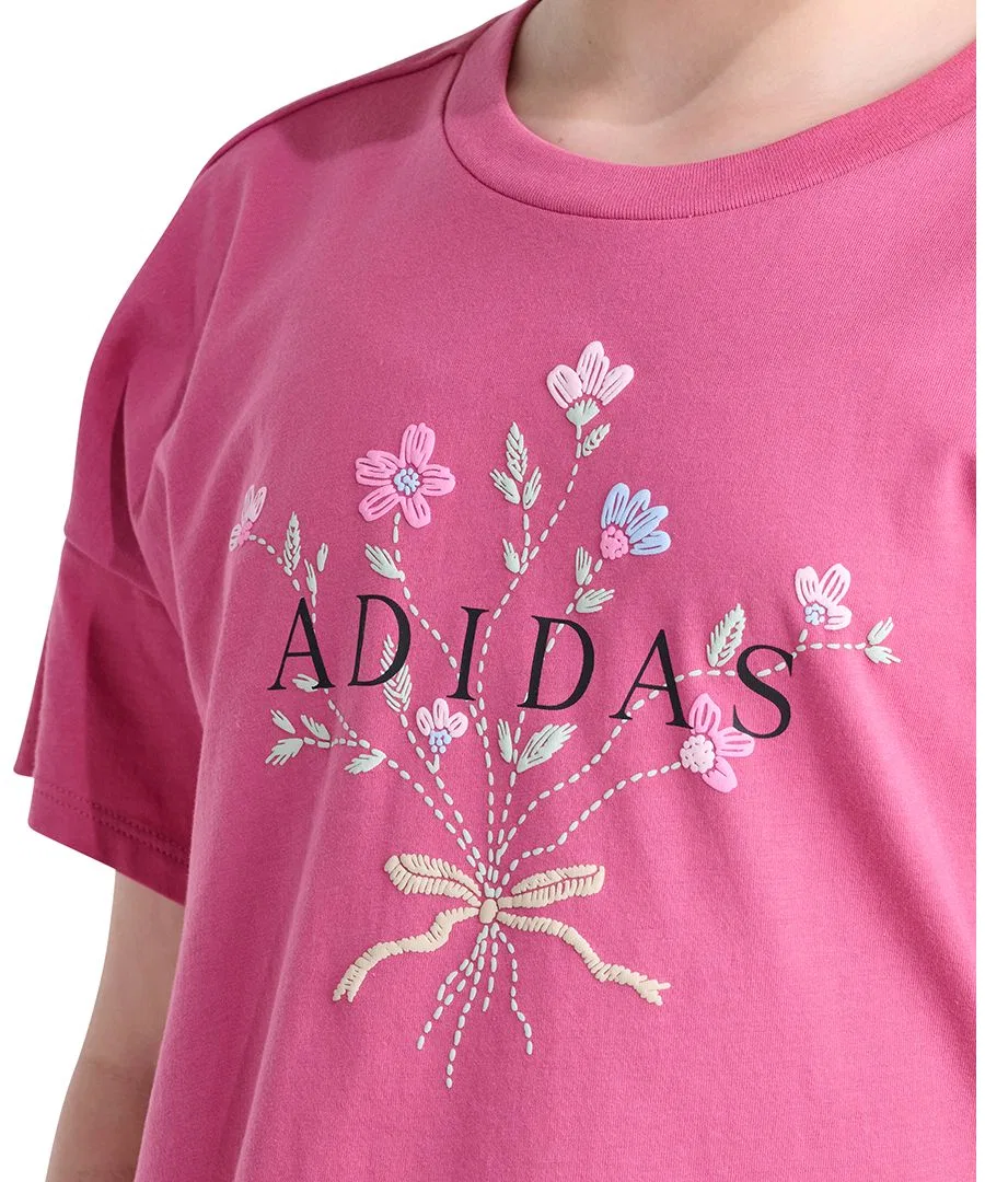 Футболка с принтом adidas, Dual Magenta — фото 3