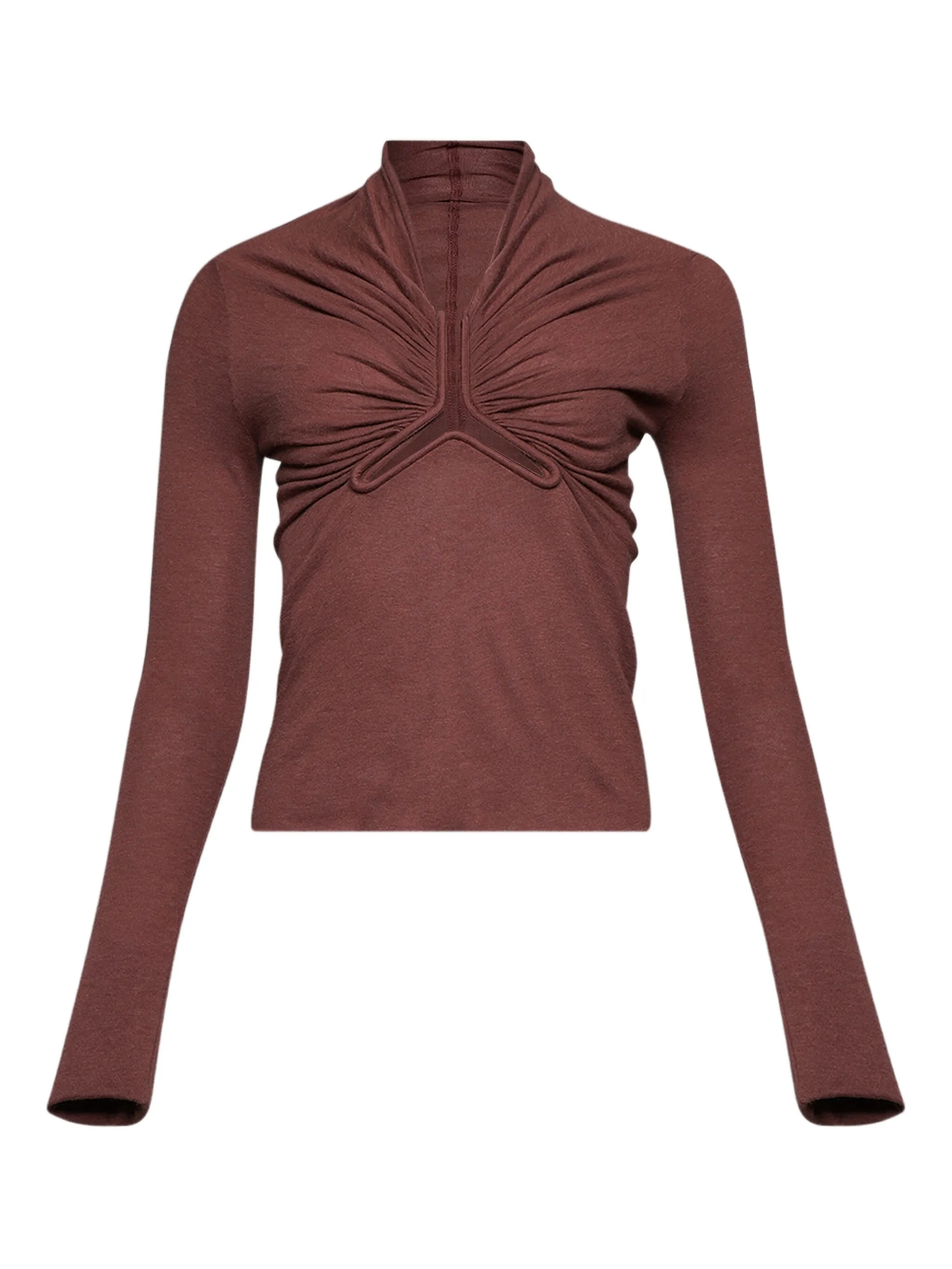 

Топ Allanah с длинными рукавами Rick Owens, розовый