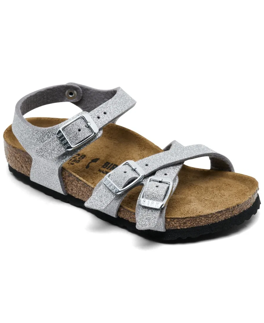 Сандалии с блестками Kumba Birkenstock, Silver