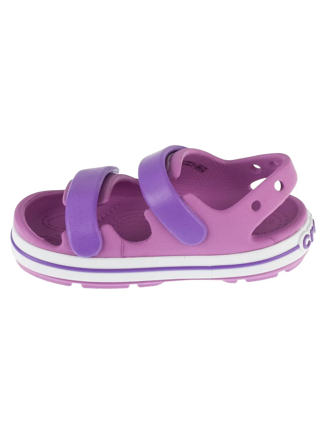 Сандалии Crocs Crocband Cruiser Sandal T розового цвета — фото 2