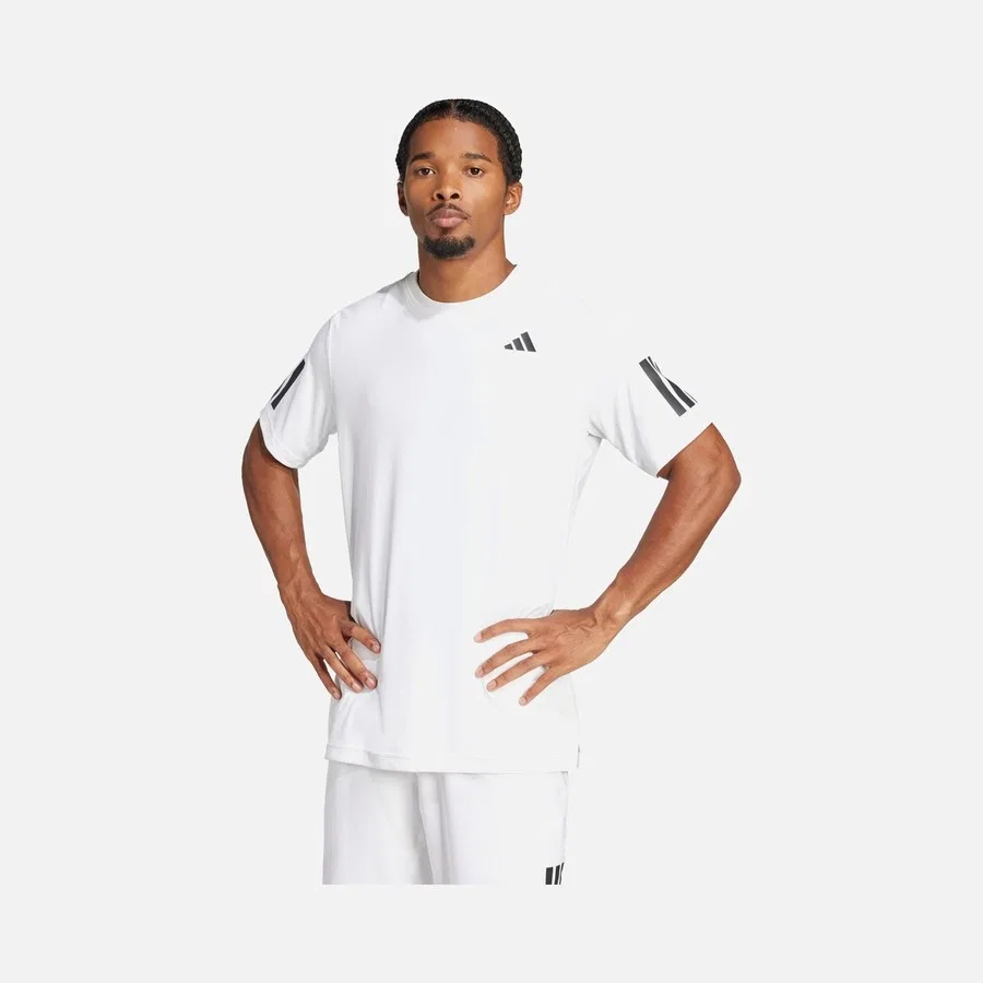 Мужская футболка с длинным рукавом Club Tennis Climacool 3-Stripes adidas, Белый — фото 2